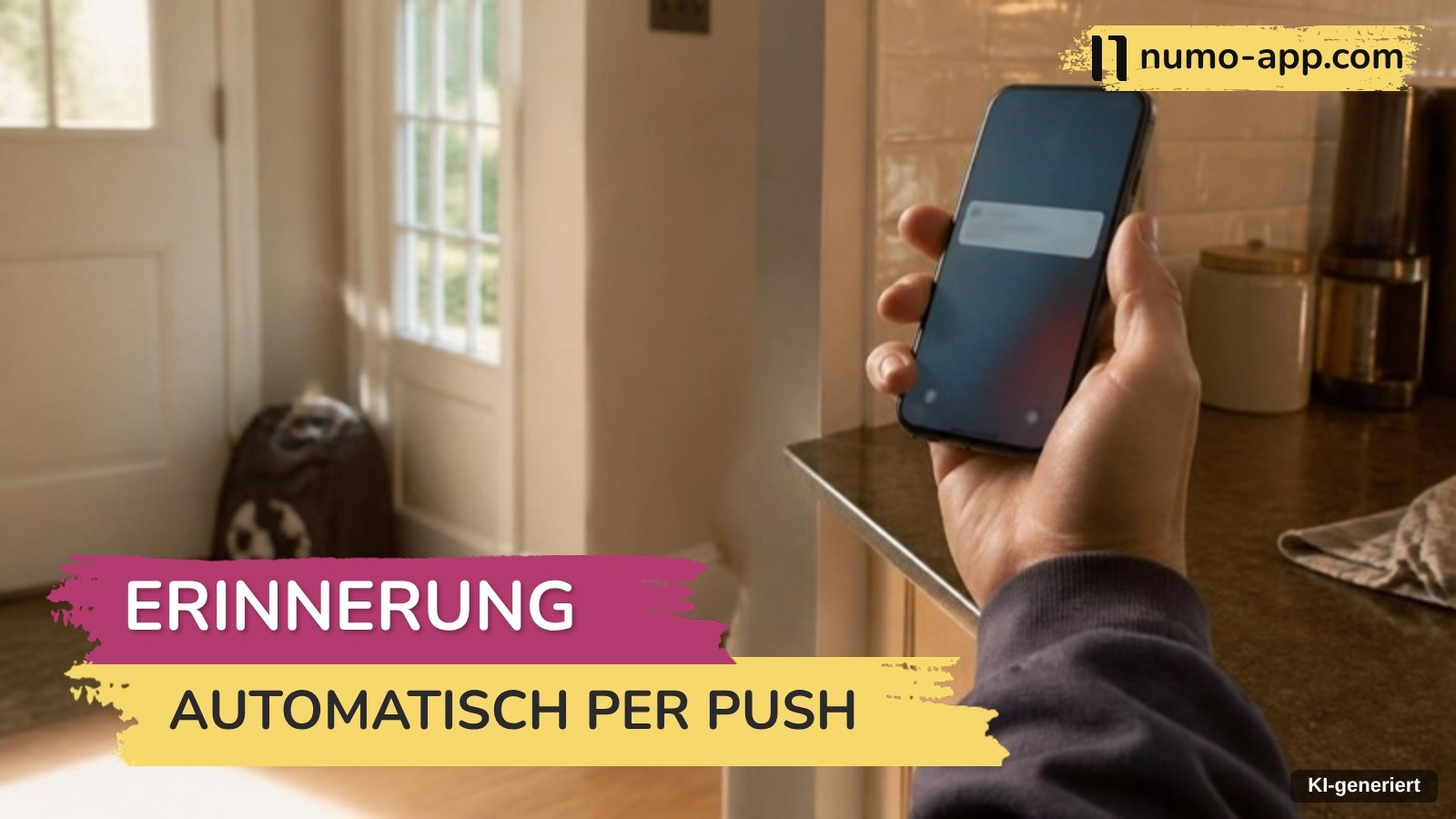 Numo erinnert an Termine, damit du es nicht musst